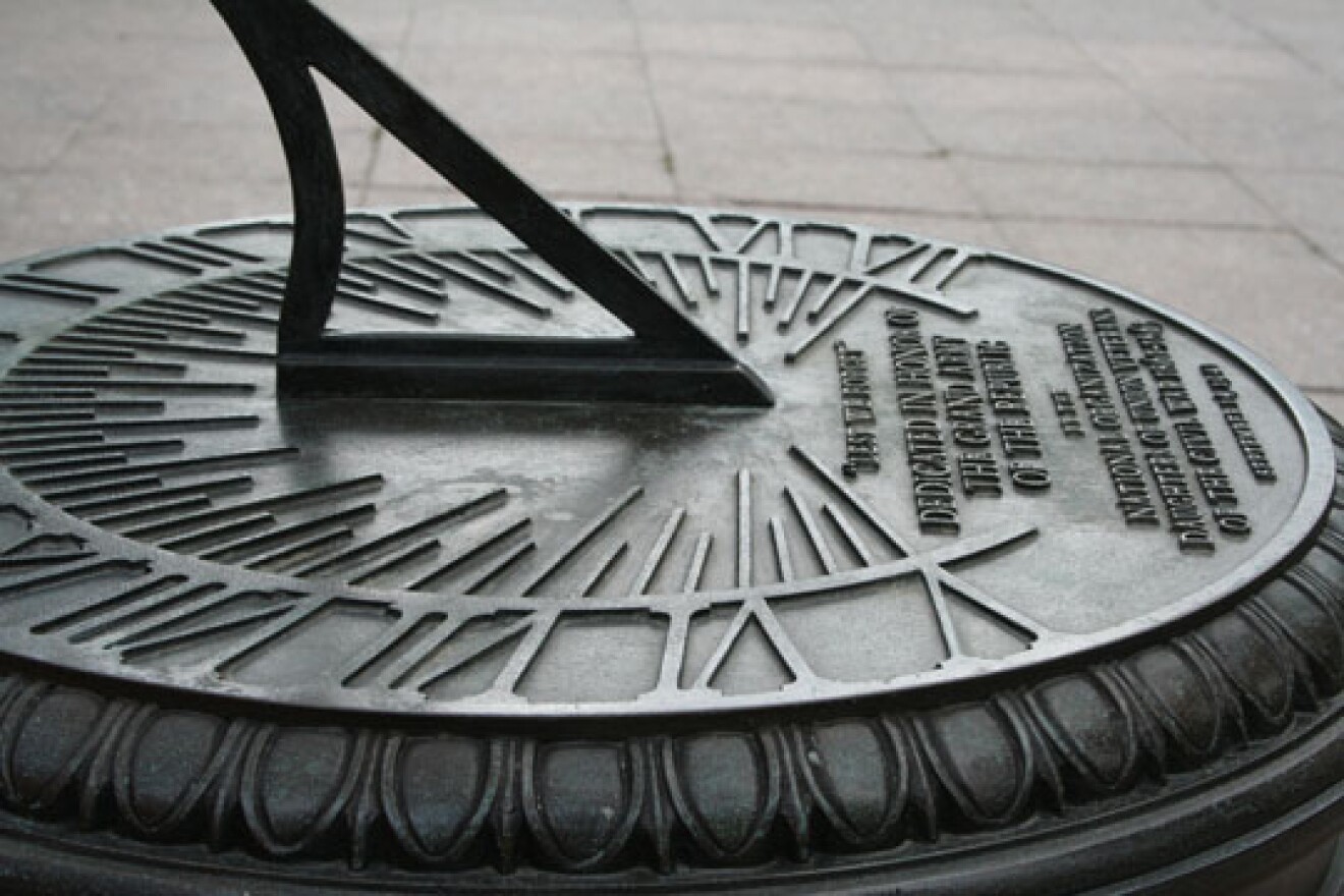 A sundial on the Statehouse grounds wouldn't be affected by the proposed law.